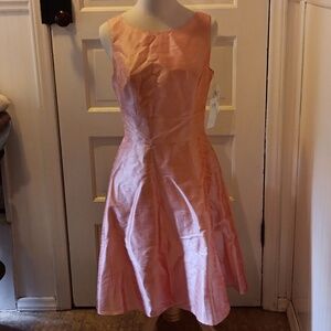 Alfred Sung peach color sz 10 prom formal bridesmaid cocktail  dress